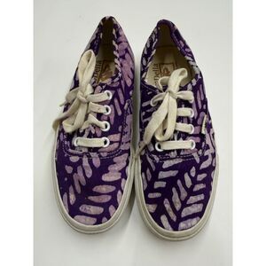 Purple Print Della LA Women's Size 6 Vans Sneakers